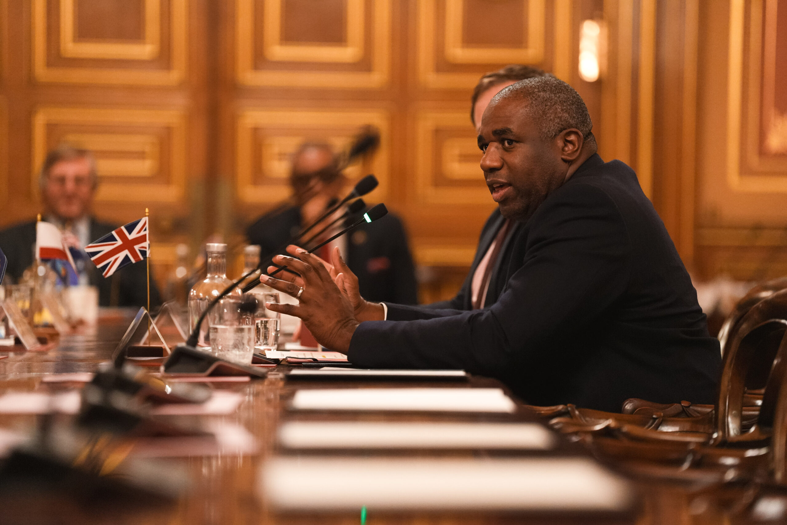 UK foreign secretary David Lammy addresses meeting of UK Overseas Territories, 21 November 2024